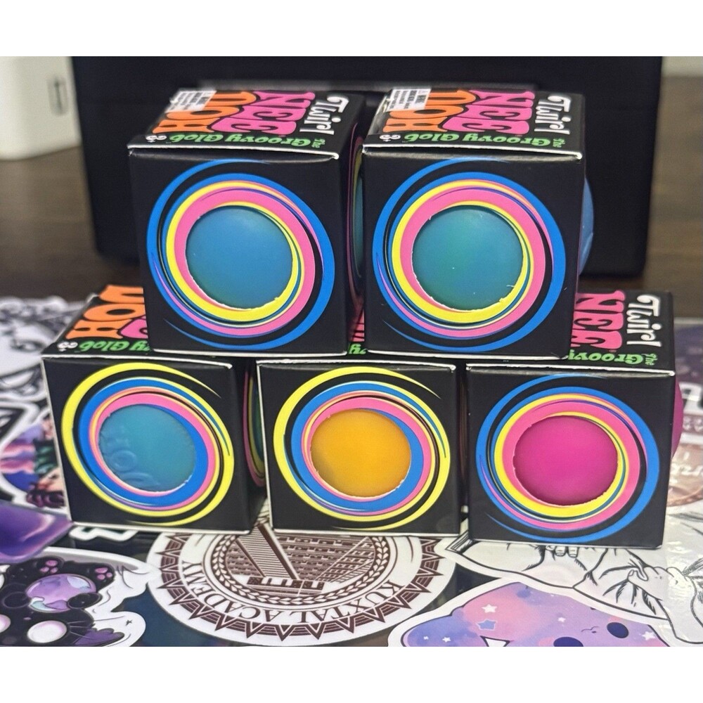 Authentic - Needoh Groovy Globe Mini Squishy Fidget Toy Colors Vary 1Pk In Hand